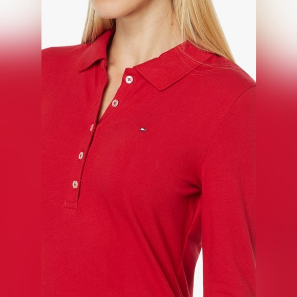 Tommy Hilfiger Tops - NWT...Tommy Hilfiger Long Sleeve Knit Polo Size M